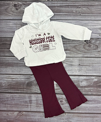Colosseum I'm a Mississippi State Girl Hoodie with Pants