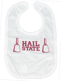 Home Malone Hail State with Cowbells Bib