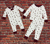 Ishtex Football Related Pattern All Over Onesie