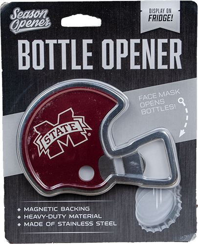 Season Opener Helmet Magnetic Stainless Steel Bottle Opener