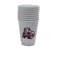 Mayflower Standing Bulldog 8 pack Plastic Cups