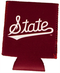 State Script Maroon Coozie
