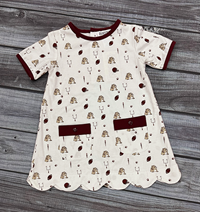 Ishtex Football Related Pattern All Over Toddler Dress