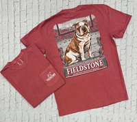 Fieldstone Sitting Bulldog Graphic Short Sleeve Pocket Tee