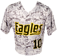 Digital FF Eagles 10 Button Baseball Jersey