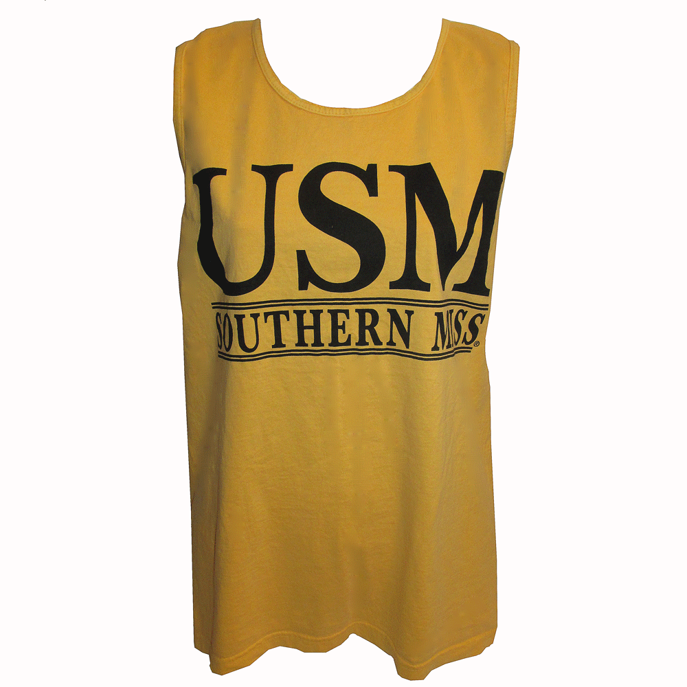 Comfort Colors Tank Top Usm Bar Logo W Color Letters Campus Book