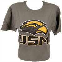 MV Sport Golden Eagle USM Glitter Short Sleeve Tee