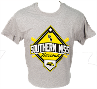 Blue 84 Southern Miss Baseball Diamond Short Sleeve Tee